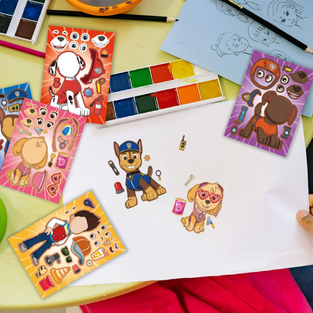 Bicycle Helmet - 16PCS PAW Patrol - Pegatinas DIY