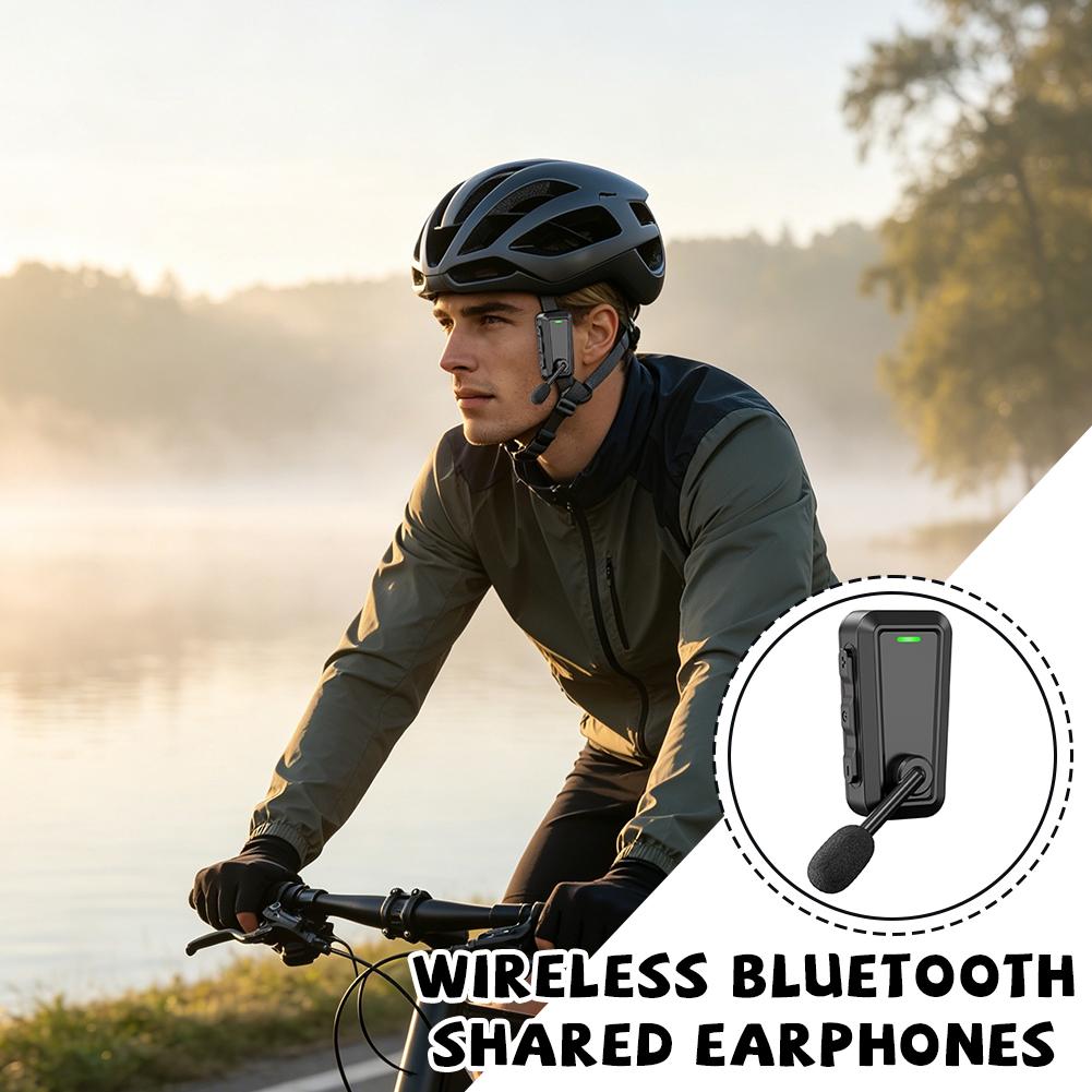 Bicycle Helmet - Intercomunicador para Casco, Auriculares Inalámbricos con