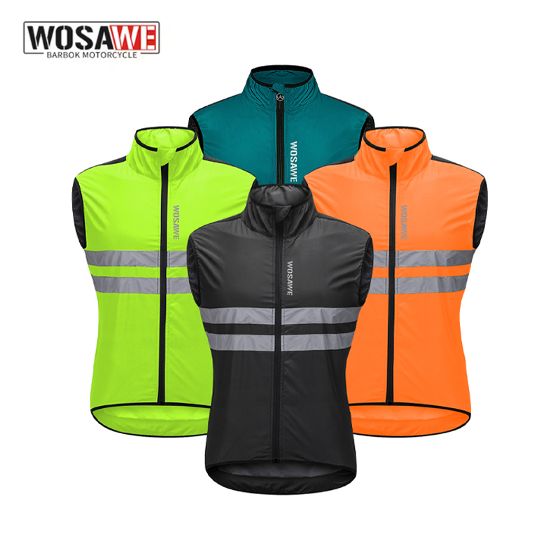 Cycling Gear Men - Chaleco Cortavientos para Ciclismo WOSAWE para