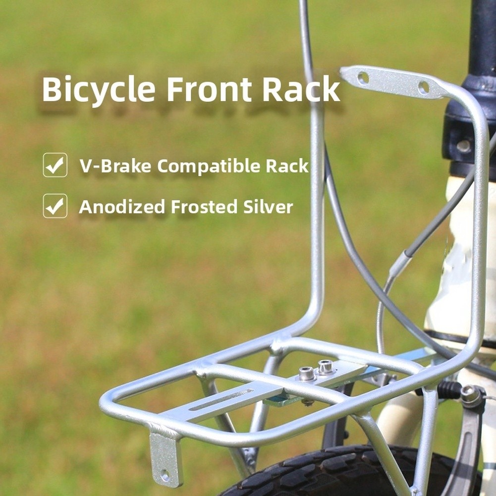 Bike Cargo Rack - Canasta Delantera de Aleación de Aluminio