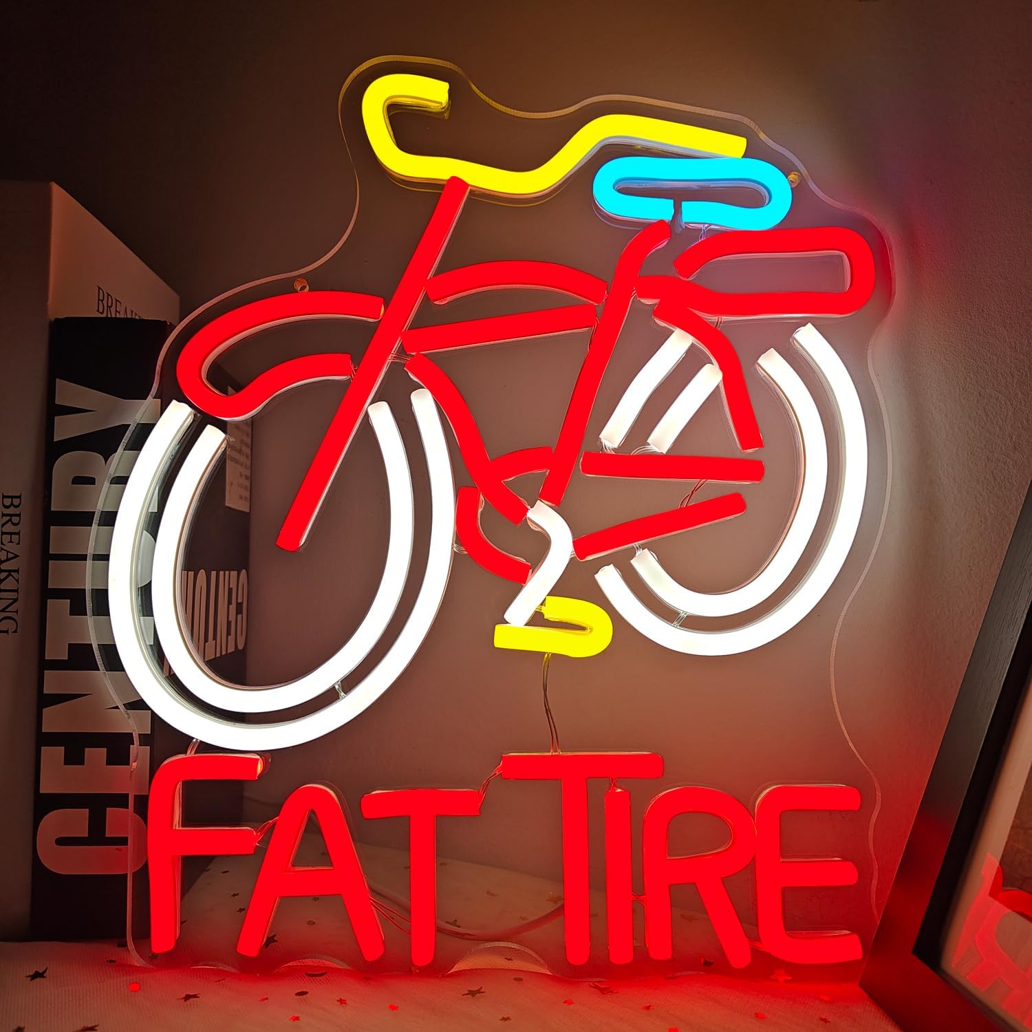 Cycling Gear Indoor - Letrero LED de Neón para Bicicleta