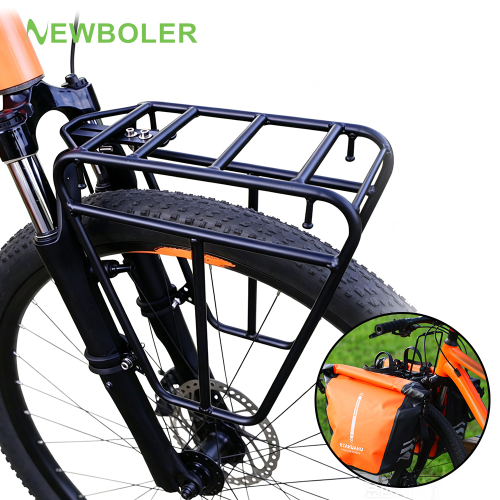Bike Cargo Rack - NEWBOLER Portabultos Delantero para Bicicleta de