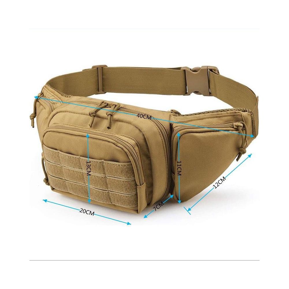 Cycling Gear Men - Riñonera Táctica Impermeable, Bolsa de Cintura