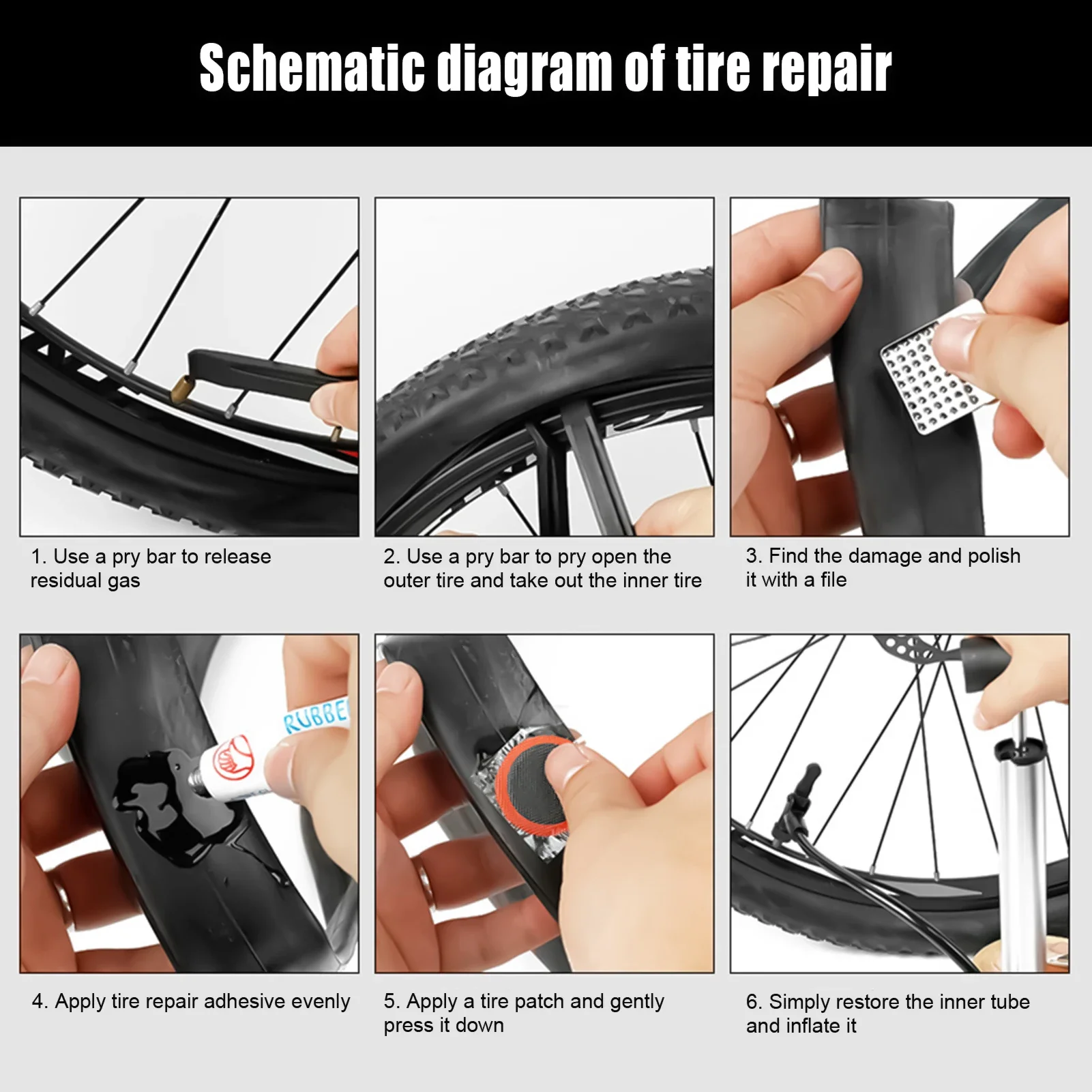 Kit de Reparación de Neumático - Bike Tube Repair Kit reseña y precio