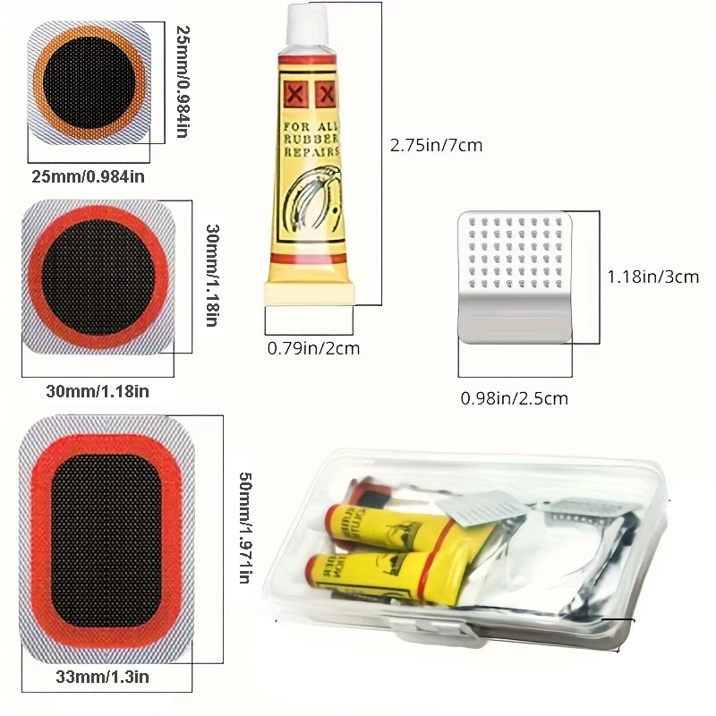 Kit de reparación de neumático - Bike Tube Repair Kit reseña y precio