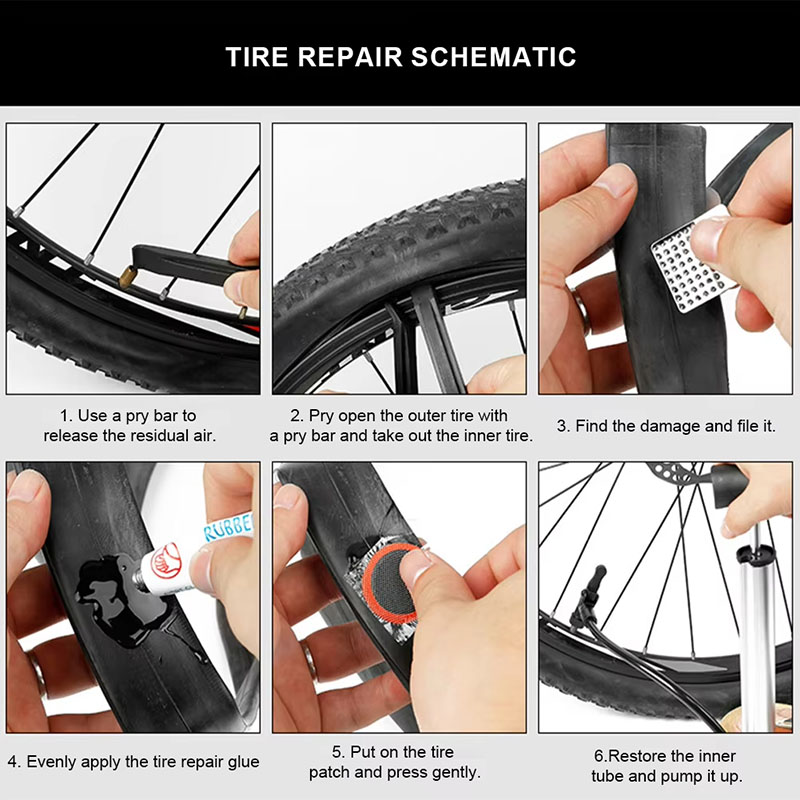 Kit de reparación de neumático - Bike Tube Repair Kit reseña y precio