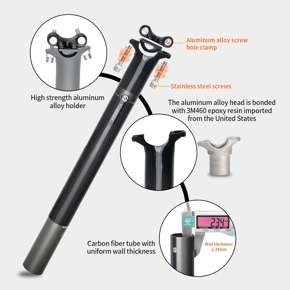 TOSEEK 3K mate fibra de carbon - Carbon Fiber Saddle reseña y precio
