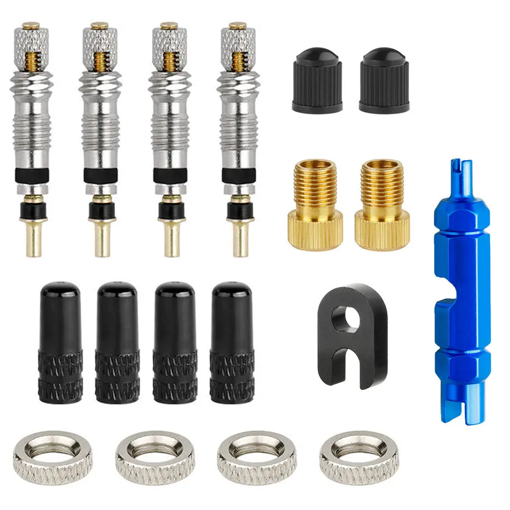 6/18 piezas Adaptador de válvu - Bike Tube Repair Kit reseña y precio