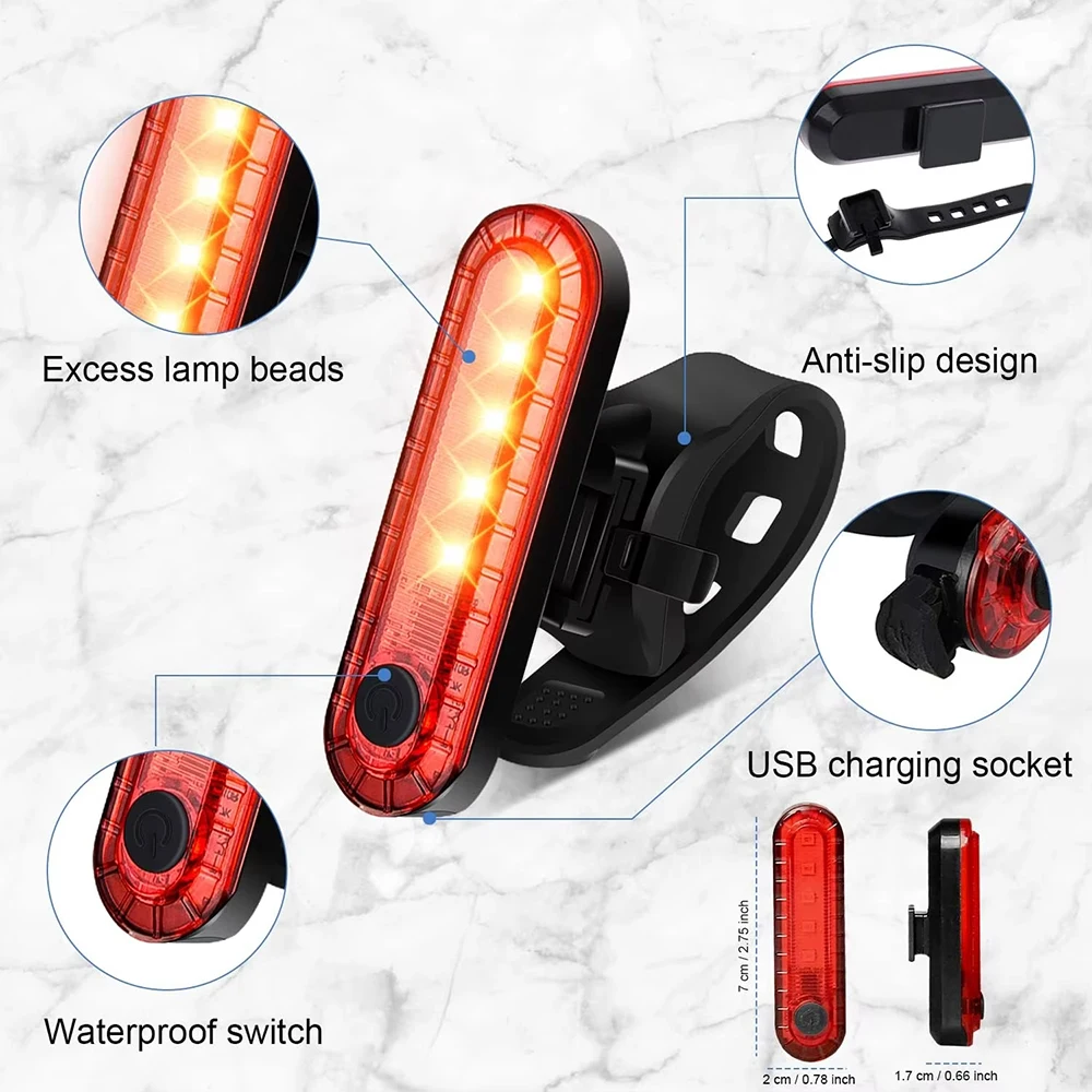 Luz trasera de bicicleta recar - Bicycle Helmet reseña y precio
