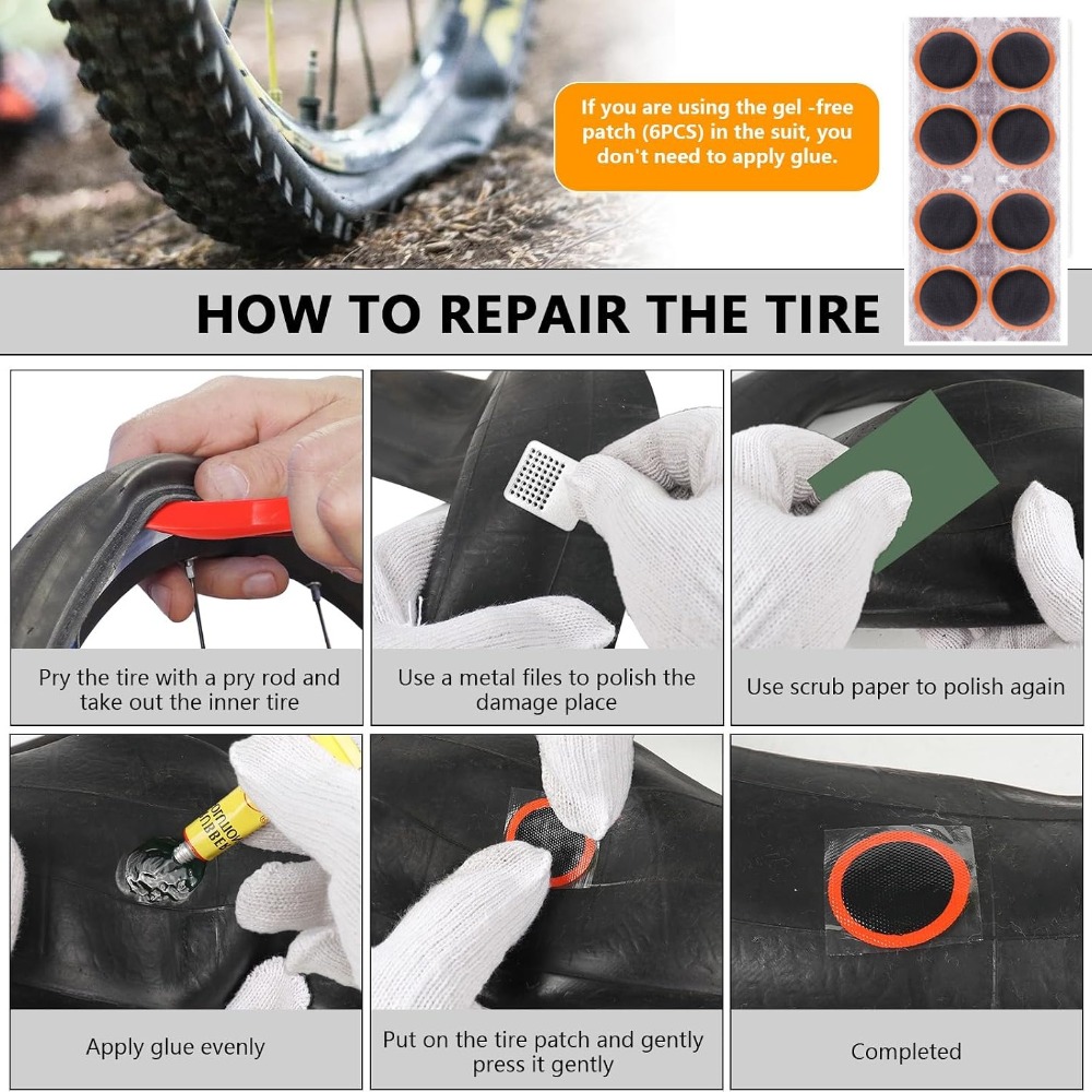 Kit de Reparación de Neumático - Bike Tube Repair Kit reseña y precio